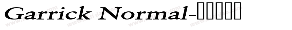 Garrick Normal字体转换